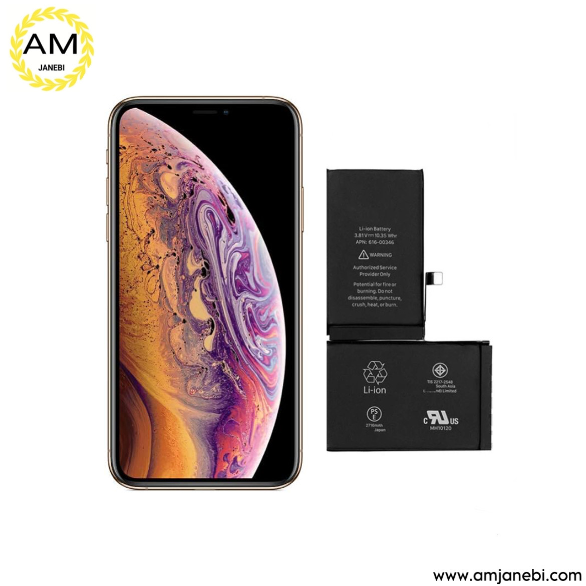 باتری اورجینال و سوپر تقویت و سل تقویت  آیفون XS MAX